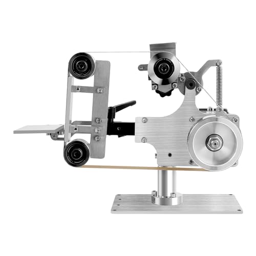 Multifunktions-Desktop-Bandmaschine, 220V Bandschleifmaschine, Stufenlose Geschwindigkeitsregelung Desktop-Bandmaschine DIY Schleifwerkzeug Band Sander Bandschleifer Bausatz