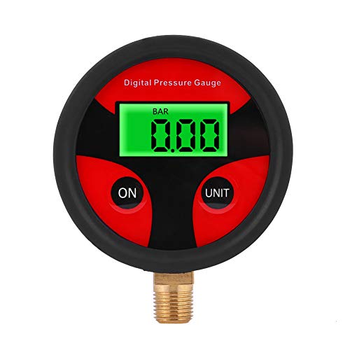 digitale manometer luft,digital luftdruck manometer,Digitaler Reifendruckprüfer, 0-200PSI Reifendruckmessgerät LCD-Bildschirm Digitaler Reifen Luftdruckmessgerät Auto Tragbare Luftdruckprüfer Meter fü