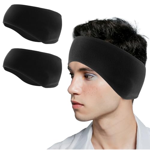 WLLHYF 2Stück Winter Ohrenwärmer Stirnbänder Stirnband Damen Sport Ohrenschützer Warm Headband Herren Damen Elastische Ohrenwärmung Laufen Stirnbänder für Joggen Laufen Wandern Fahrrad Motorrad Fahren