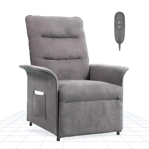 FLEXISPOT Elektrisch Relaxsessel - Verstellbarer TV Sessel, Fernsehsessel mit liegefunktion, 105° -155° verstellbare Rückenlehne – Relax Sessel，ergonomisch (Lichtgrau)