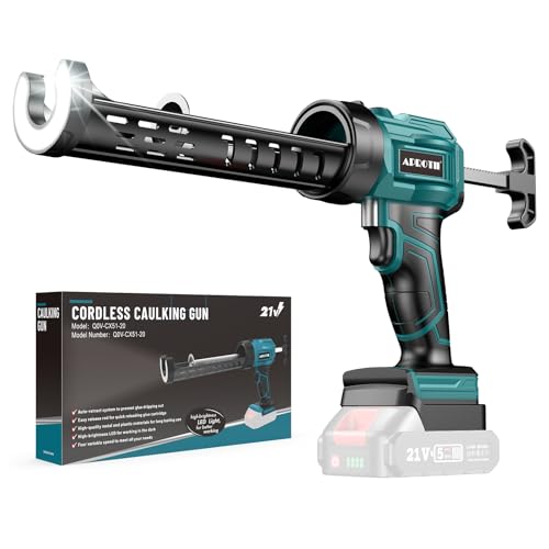 APROTII Akku-Kartuschenpresse Kompatibel mit Makita 18V Akkus, LED-Licht, Elektrische Silikonpistole für 300 ml-Kartuschen – Caulking Gun (Ohne Akku)