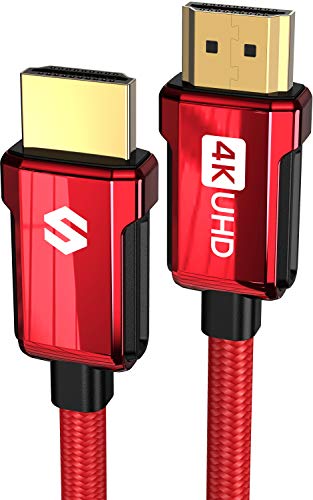 Silkland 4K HDMI Kabel 2Meter, HDMI ARC Kabel für Soundbar, HDMI 2.0 18Gbps ARC HDR 3D 4K@60Hz 2K@144Hz 1080P, Geflochtenes 30Awg ARC HDMI Kabel aus Zinklegierung für Soundbar, HDTV, Monitor, PS4/PS5