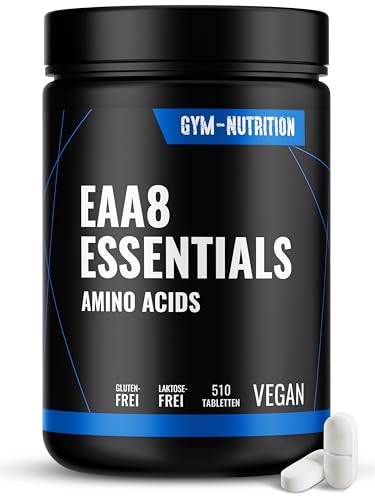 Multi Amino - EAA Pattern 510x EAA Tabletten mit je 1036 mg - Alle 8 Essentiellen Aminosäuren Komplex hochdosiert - Vegan -