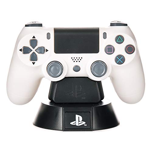 PlayStation Weiße Controller-Icon-Leuchte - Offiziell lizenziert, 4. Gen Design PS4-Controller, Büro- & Heimdekoration, Geschenk für Gamer, Batteriebetrieben
