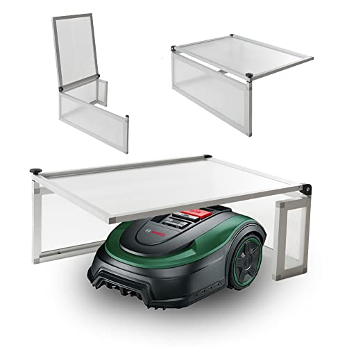 PreGaRo MÄHROBOTER & GARAGEN Carport Schutz vor Regen Rasenroboter Garagendach Mährobotergarage Premium Metall (PG357)
