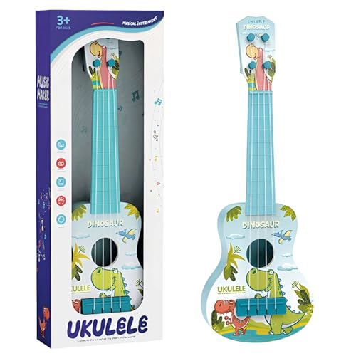 Durdiiy Gitarre für Kinder, 41 cm Blaue Kindergitarre, Musikinstrument für Kinder, Mini-Gitarre Ukulele Gitarre Spielzeug mit 4 verstellbaren Saiten Für Kleinkinder Anfänger Jungen Mädchen Geschenk