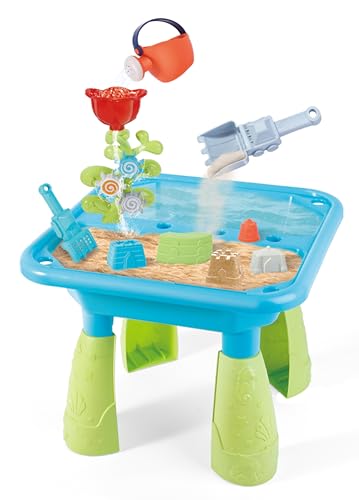 Paradiso Sand- und Wassertisch mit 14 Zubehörteilen für Jungen und Mädchen ab 3 Jahren, Outdoor, Garten und Strand Sand und Wasser Spielspaß