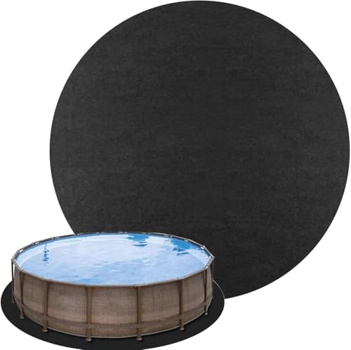 BlauHaus Pool Unterlage Outdoor, Poolunterlage Rund 366, Poolunterlage UV-Stabil & reißfest, Bodenschutzplane Swimmingpool