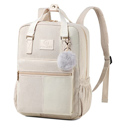 Makukke Rucksack Damen&Herren, Cord Daypack Anti-Theft Tasche Casual Schultasche Citytasche, für Schule Lässige täglich