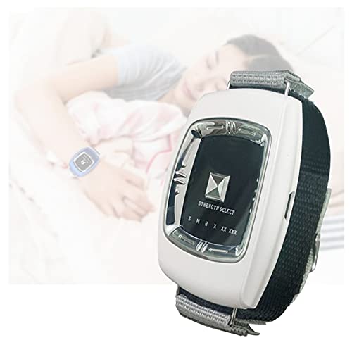 GJXJY Snore Stop Wristband USB, Schnarchstopper Armband Elektronische Schlafen Hilfe Ausrüstung Stop Schnarchen Wristband Snore Stopper Anti Schnarch-Armband, 3 Modi und 6 EbenenWhite