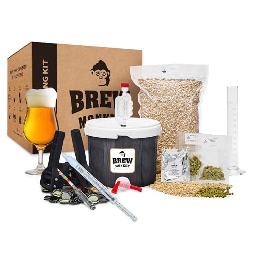 Brew Monkey Bierbrauset Tripel | Komplett Set 5 Liter Bier | 8,2% Vol | Bier Brauen Set | Männergeschenke | Bier Geschenke für Männer | Geburtstagsgeschenk für Männer | Geschenke für Papa