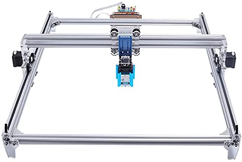 TOPQSC Laserengraver-Graviermaschine, CNC-Fräser-Holzschnitzerei-Gravier-Schneidemaschine, DIY-Drucker-Logo-Bild-Markierung, 2-Achsen-Tischdrucker für Leder-Holz-Plastik, 65x50cm, 10000mW