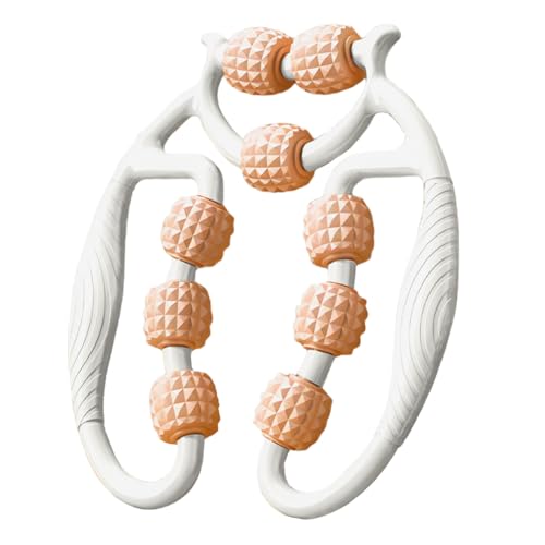 Bein Massagegerät - Massageroller Beine, Dünnes Beinfett, Fördert die Durchblutung, Massageroller, Geeignet für Bein, Armmassage (Orange)