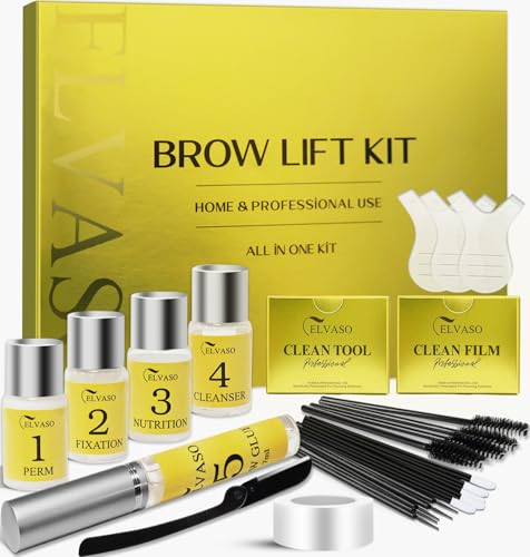 Augenbrauen Lifting Set, DIY Brow Lifting Set für Zuhause, Sofortiger Salon-Effekt für Vollere, Dichtere 3D-Augenbrauen, Einfach in der Anwendung & Lang Anhaltendes Ergebnis