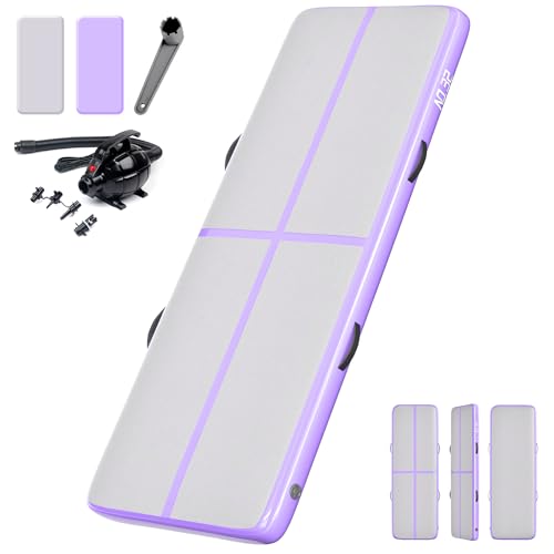 5M Aufblasbare Gymnastik Tumbling Matte | Air Floor Trainingsmatte | Trainingsmatte | Übungs-Fitnessmatte für Gymnastik, Pilates, Yoga, Kampfsport, Zuhause, Outdoor-Sport, Fitnessstudio, Strand,
