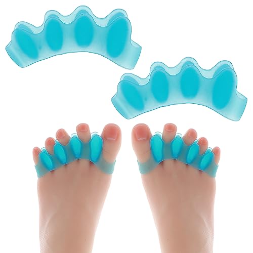 WLLHYF Gel-Zehenspreizer, Zehenabstandshalter, weiches Gel-Pediküre-Set, Ballenkorrektur, Hammerzehenglätter, Zehenkorrektur für Männer und Frauen, Zehennagellack-Pflege