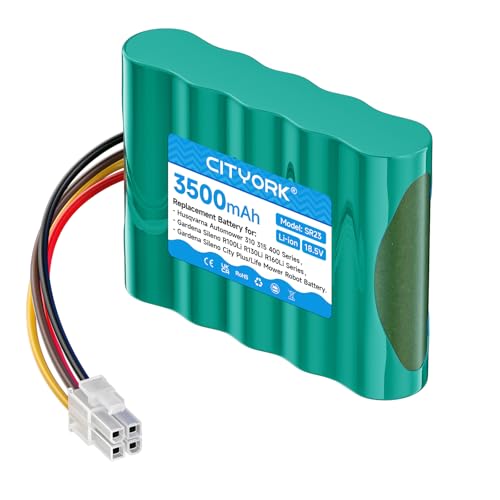CITYORK 3500mAh Ersatzakku für Gardena Sileno R100Li R130Li R160Li, Gardena Sileno+ City/Life, für Husqvarna Automower 310 315 Rasenroboter, Rasenmäher Akku (18,5V, Li-ion)