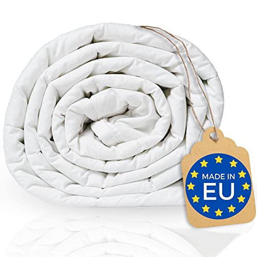 Amabeen Gewichtsdecke 155x220 12kg - Made in EU - Therapiedecke Erwachsene - Schwere Decke - Entspannungsdecke mit Glasperlen - Weighted Blanket für 101-120kg Personen