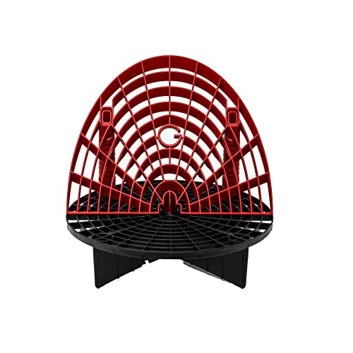 detailmate Wascheimer Zubehör - GritGuard Eimereinsatz 12' schwarz, Waschboard Bucket Insert rot für Wascheimer z.B. passend für Chemical Guys 3.5 Gallonen Eimer, Meguiar´s Putzeimer