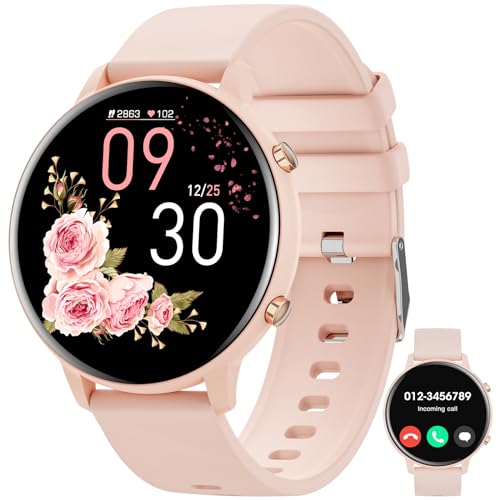 Hwagol Smartwatch Damen Herren, 1.39' Zoll Touchscreen Smart Watch mit Bluetooth Anrufe, Uhr Damen Herren mit 140+ Sportmodi SpO2 Pulsuhr Schlafmonitor Schrittzähler, Armbanduhr für iOS Android