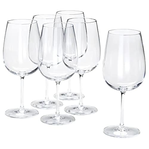 IKEA Storsint Rotweinglas, 68 ml, transparent, 6 Stück
