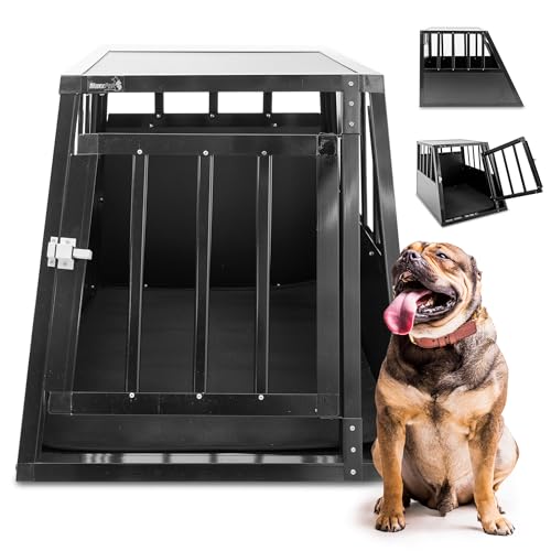 MaxxPet Hundebox Auto Faltbar - 1 Tür - Transportbox Katze & Hund - Hundetransportbox Auto - Hundetragetasche - Reise & Transport für Hunde - 54x69x50 cm