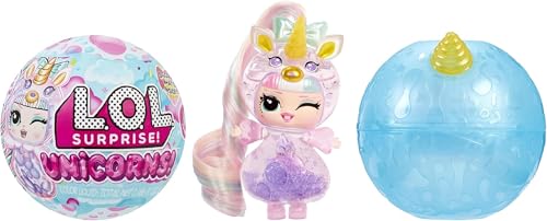 L.O.L. Surprise! Unicorns Tots - Inklusive 1 Puppe mit Transparentem Körper und Lavalampen-Effekt, Blindverpackung, 8 Puppen zum Sammeln, mit 2 Bunten Mixturen, für Kinder ab 4 Jahren