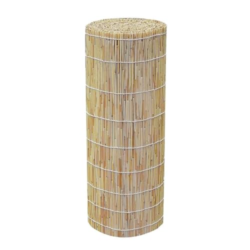 Bambus-Zaun Schilfrohrmatte 50cm 55cm 60cm 65cm 70cm 75cm Bambus Matten Outdoor Sichtschutzzaun Natürliches Material Sonnenschutz Gartensichtschutz Balkonsichtschutz Zaun