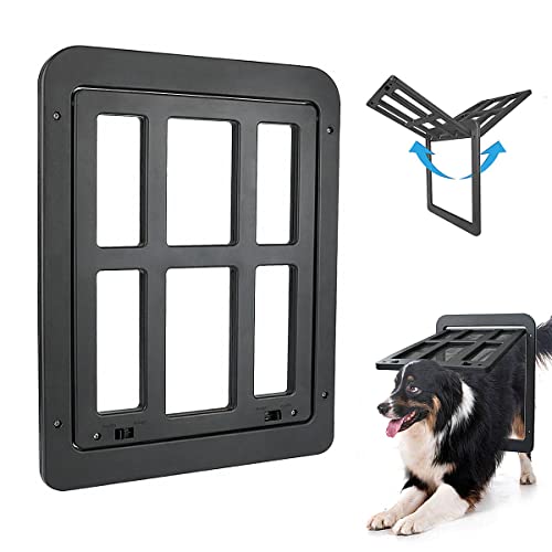 NAMSAN Hundeklappe Katzenklappe Haustierklappe Fiegengitter Magnetverschluss mit für Fliegengittertür Fenster (34cm*44cm)