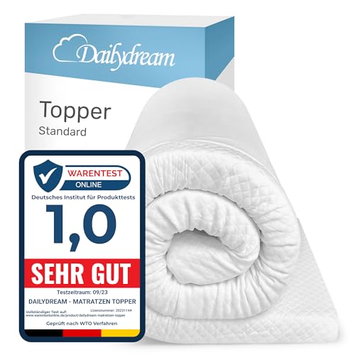Dailydream viscoelastischer Matratzentopper “Model M“ mit Memory Foam Effekt, 90x200x5cm, Edition Standard