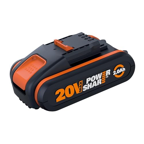 WORX WA3551.1 PowerShare Akku 20V - 2000mAh Li-Ion, wiederaufladbarer, Akku für alle WORX Geräte