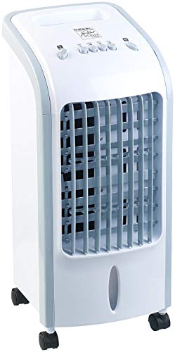 Sichler Haushaltsgeräte Kühlgerät: 2in1-Luftkühler und Luftbefeuchter mit Oszillation, 3,5 Liter, 75 Watt (Luftkühler und Befeuchter, Wasserkühler, Mobile Klimaanlage)