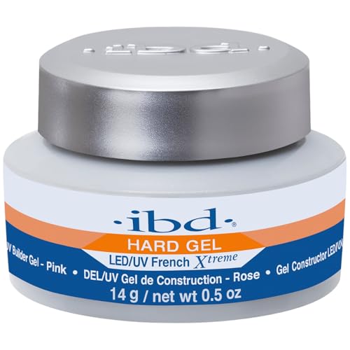 IBD Hard Gel – LED/UV French Xtreme Pink, 1er Pack (1 x 14 g) – MADE IN USA – Premium Aufbaugel für Gelnägel
