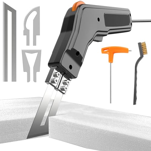 VexNook 300W Elektrische Styroporschneider mit 3 Nichrom Klingen – Elektrischer Heißschneider mit 0-600℃, Profi-Stoffschneider für EPS, EPP, KT-Platten, EVA, PU, Gummi und Stoff