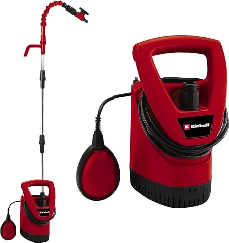 Einhell Regenfasspumpe GE-SP 3546 RB (350 W, max. Fremdkörpergröße 2,5 mm, max. Fördermenge 4.6 L/h, max. Förderhöhe 11 m, stufenloser Schwimmschalter, Kunststoff-Pumpengehäuse)