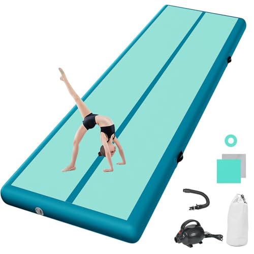 airtrack matte mit elektrischer Luftpumpe 10cm hoch 2M Tumbling Matten Aufblasbare turnmatte Matte gymnastikmatte Yogamatte Camping Trainingsmatte