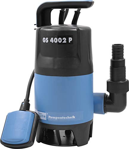 Güde 94630 Schmutzwassertauchpumpe GS4002P mit var.Schwimmerschalter (400W, 7500l/h, 5m max. Förderhöhe), 20 x 14 cm