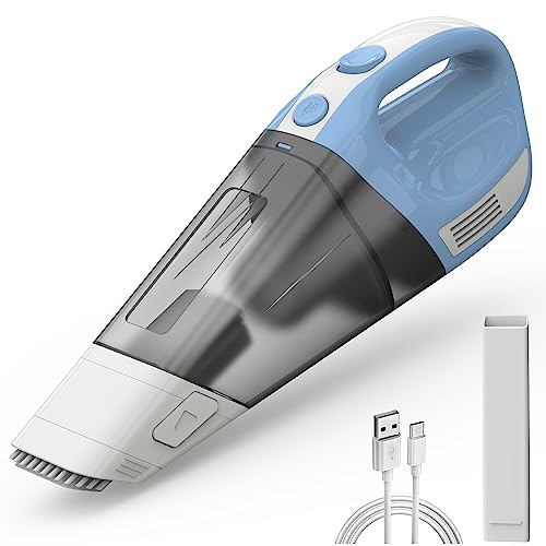 Fourward Handstaubsauger, Kabellos Staubsauger Autostaubsauger, 12000Pa Saugleistung, 11.1V Li-Ionen 7800mAh Akku, Schnelle Reinigung, Nass und Trocken Gebrauch