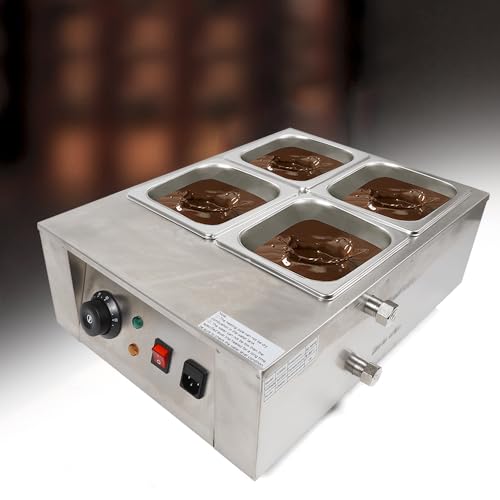 TemperiergeräT SchokoladenschmelzgeräT Schokolade Schmelztopf Schokoladen Fondue FüR Geeignet Zum Erhitzen Von Sahne Und Milch Temperiermaschine Schmelzen Maschine Kommerzielle Schmelzer 30-80°C 1Kw