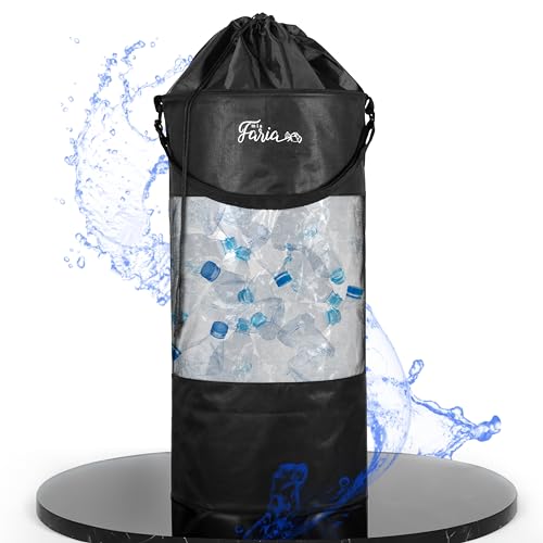 miaFaria - XXL Pfandflaschen Sammelbehälter - Wäschesammler - Effizientes Abstellraum Ordnungssystem für Pfandflaschen Aufbewahrung - Strapazierfähiger Wäschesack - Idealer faltbarer Wäschekorb!