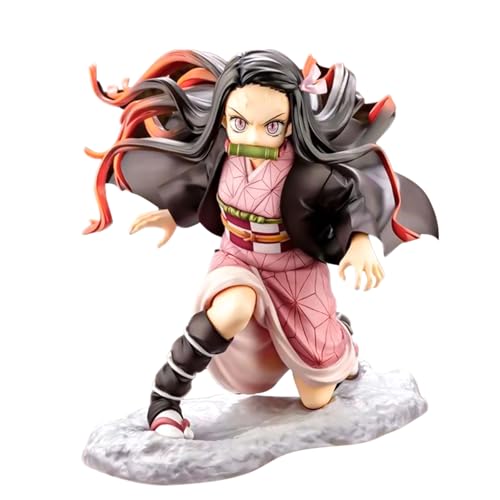 WKxinxuan Demon-Slayer Figuren, 14CM Nezuko Figuren, Anime Figuren Kimetsu No Yaiba Figur Nezuko Spielzeug Demon-Slayer Ornamente Demon-Slayer Statue Nezuko Action Figur Geschenk für Kinder