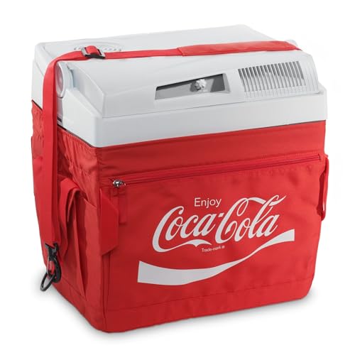 Coca-Cola Kühlbox ME24 TEX 23 Liter, elektrisch, 12/230 V für Auto, Camping und Steckdose