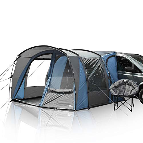 your GEAR Busvorzelt Rimini 300 Reisevorzelt für Bus & Van inkl. Zeltboden Auto Tunnelzelt UV 50+ Schutz freistehend wasserdicht 5000 mm