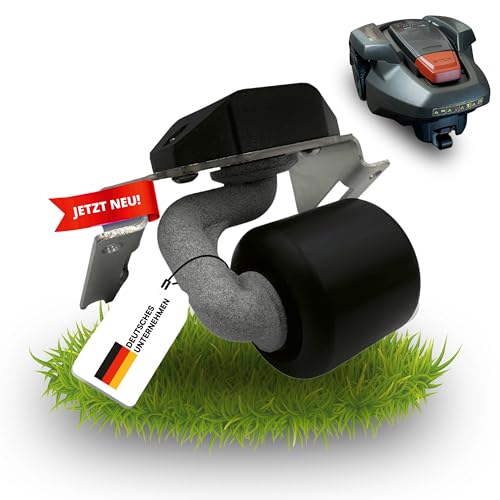 LADSPRINT® Drehbares Rad v2.0 passend für Mähroboter | Verbesserte Leistung & Akkulaufzeit | Edelstahl und Nylon | Passend für viele Modelle von Gardena, Husqvarna uvm. | Perfekte Rasenpflege