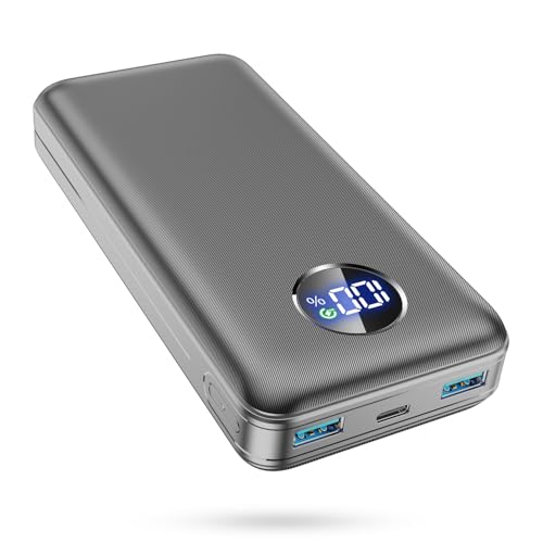 Power Bank, 26.800mAh Powerbank, Externe Handy-Akkus mit 22.5-W-Schnellladefunktion, USB-C-Eingang & -Ausgang, PD 3.0 und QC 4.0. Kompatibel mit iPhone 16, 15, 14, 13, 12, für Samsung Galaxy S25