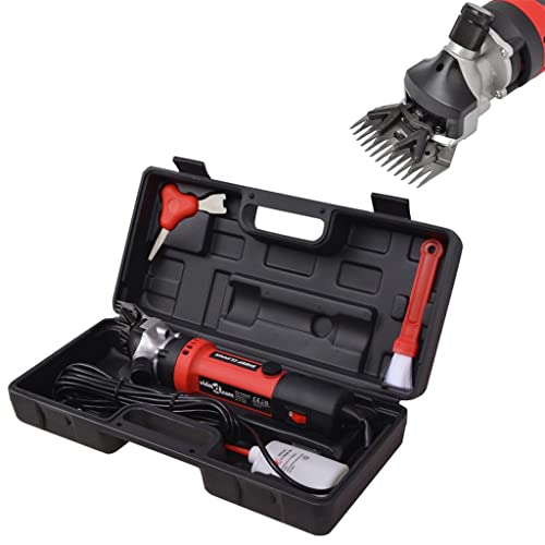 vidaXL 6 tlg Schafschermaschine Set 320W Schermaschine Fellpflege Schafschere