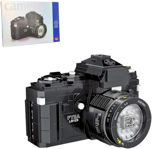 Technik Kreativ Digital Kamera Bausteine Bausatz, 627 Teile SLR Camera Bausteine Spielzeug, Retro Digitalkamera Bausteine Modellbausatz (00844)