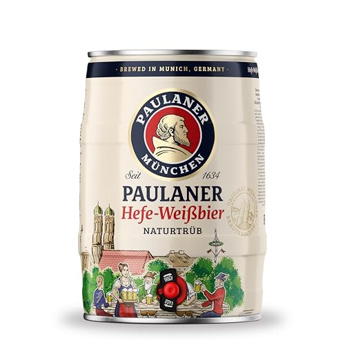 Paulaner Hefe-Weißbier Naturtrüb Partyfass•Weizenbier spritzig-mild•DOSE (1x5l)