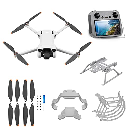 Ainiv Mini 3 Pro Fly More Combo, Ultraleichter und faltbarer Drohnen, Propellerschützer, Flugsicherheit , Zubehör, Fly Kit für DJI Mini 3 Pro Drohnen
