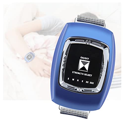 GJXJY Snore Stop Wristband USB, Schnarchstopper Armband Elektronische Schlafen Hilfe Ausrüstung Stop Schnarchen Wristband Snore Stopper Anti Schnarch-Armband, 3 Modi und 6 EbenenBlue